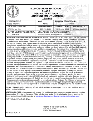 Illinois air national guard active guard reserve (agr) vacancy ...