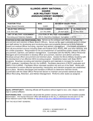 ANNOUNCEMENT NUMBER:14B-023