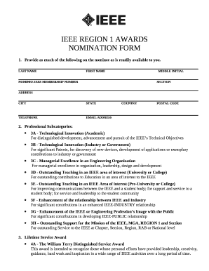 IEEE REGION 1 AWARDS