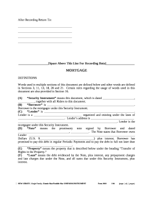 For these purposes, Borrower does hereby mortgage, grant and convey to Lender the following described property located in the of :