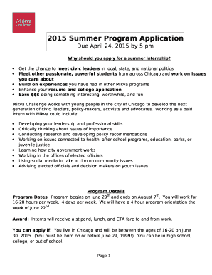 Why should you apply for a summer internship