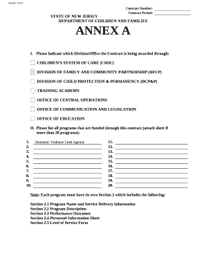 DIVISION OF FAMILY AND COMMUNITY PARTNERSHIP (DFCP)