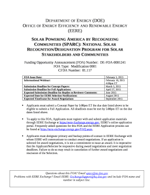 Solar Powering America by Recognizing Communities (SPARC): National Solar Recognition/Designation Program for Solar Stakeholders and Communities