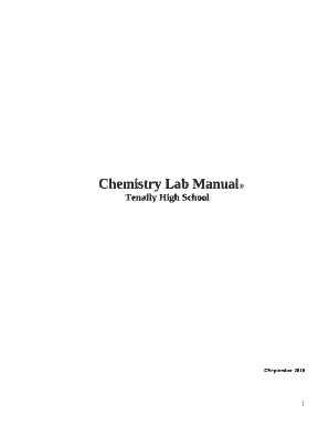 Chemistry Lab Manual