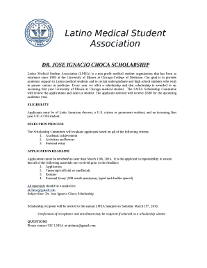 JOSE IGNACIO CHOCA SCHOLARSHIP