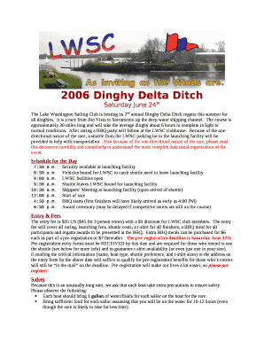 The Lake Washington Sailing Club is hosting its 2nd annual Dinghy Delta Ditch regatta this summer for all dinghies