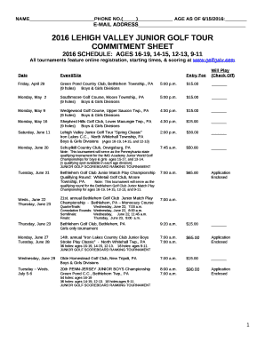 Genpact commitment sheet