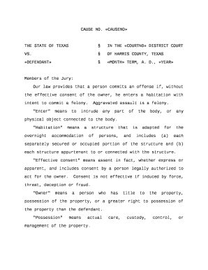 Our law provides that a person commits an offense if, without the effective consent of the owner, he enters a habitation with intent to commit a felony