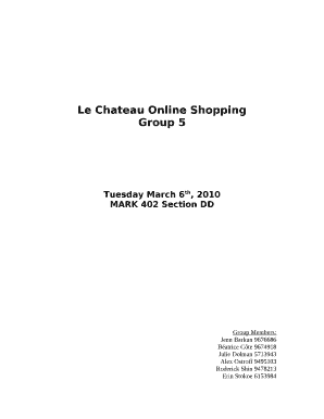 Le Chateau Online Shopping