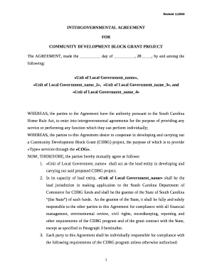 COMMUNITY DEVELOPMENT BLOCK GRANT PROJECT