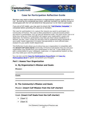 Case for Participation Reflection Guide