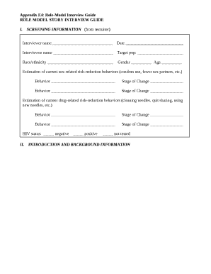 Appendix E4: Role-Model Interview Guide