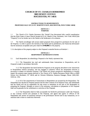 PROPOSED SALE OF 15 ST