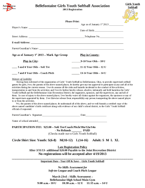 Bellefontaine Girls Youth Softball Association