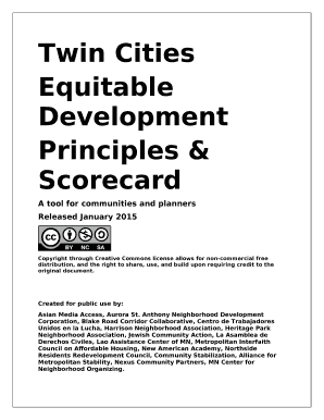 Equitable Development