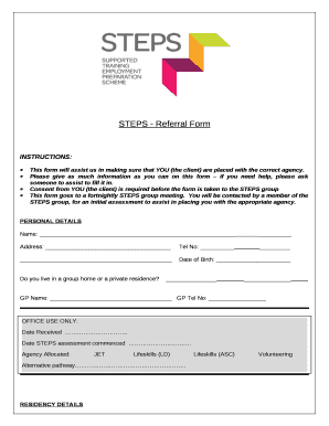 STEPS - Referral Form