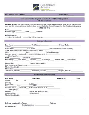 For Office Use Only:Client#:Census Tract: