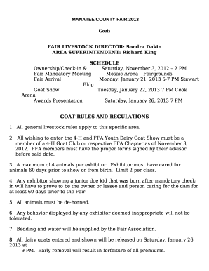 FAIR LIVESTOCK DIRECTOR: Sondra Dakin