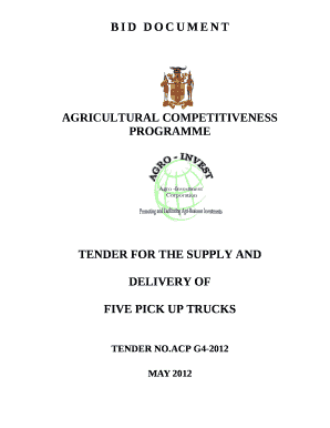 AGRICULTURAL COMPETITIVENESS PROGRAMME