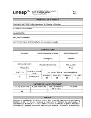 Cincia da Informao - UNESP: Cmpus de Marlia - Faculdade de ...