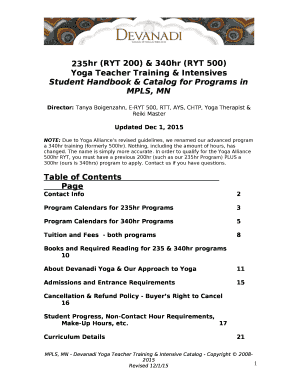 235hr (RYT 200) & 340hr (RYT 500)