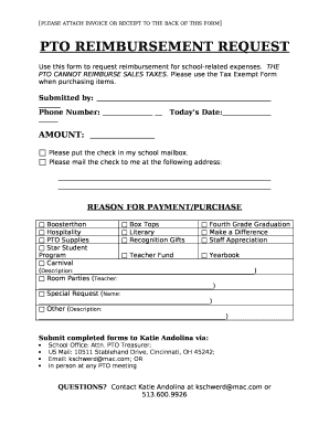 Please attach invoice or receipt to the back of this form