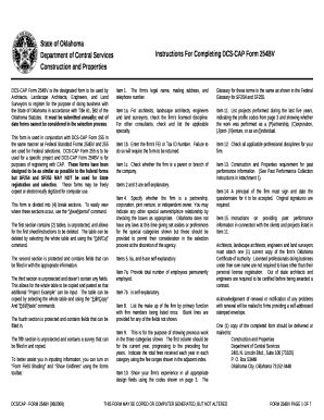 Instructions For Completing DCS-CAP Form 254BV