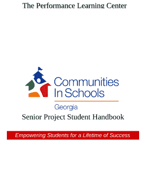 Senior Project Student Handbook