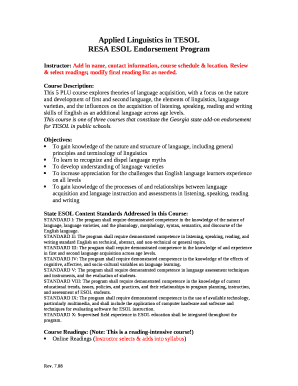Applied Linguistics in TESOL