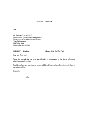 Consultants Letterhead