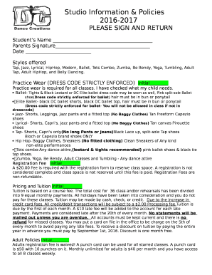 Styles offered