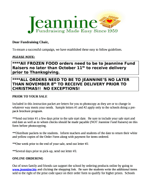 Dear Fundraising Chair,