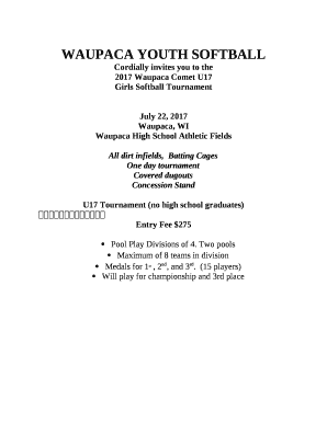 WAUPACA YOUTH SOFTBALL