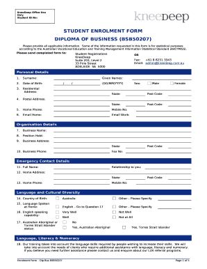 DIPLOMA OF BUSINESS (BSB50207)