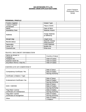 GO OFFSHORE PTY LTD