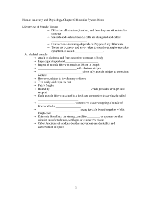 Anatomy and physiology chapter 6