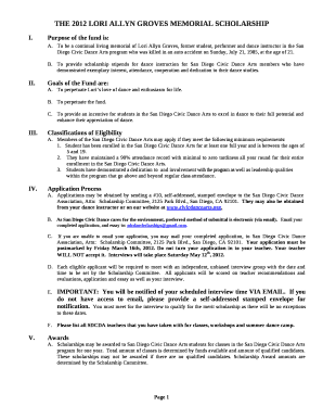 Diego Civic Dance Arts program who was killed in an auto accident on Sunday, July 21, 1985, at the age of 21