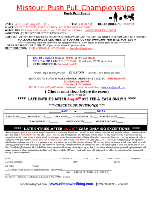 Missouri Push Pull Championships