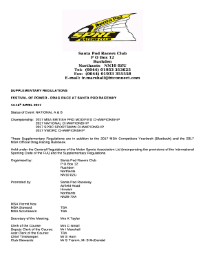FESTIVAL OF POWER - DRAG RACE AT SANTA POD RACEWAY