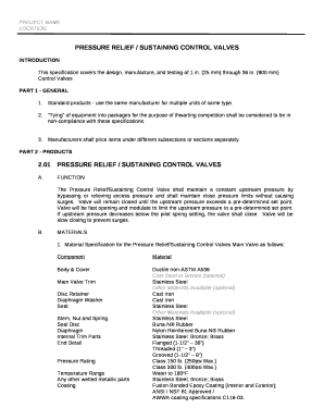 PRESSURE RELIEF / SUSTAINING CONTROL VALVES