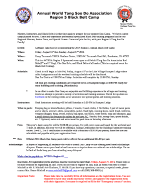 Annual World Tang Soo Do Association