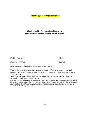 Print on your school letterhead