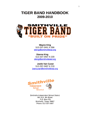 TIGER BAND HANDBOOK
