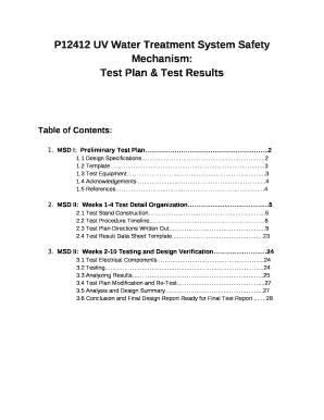 Test Plan & Test Results