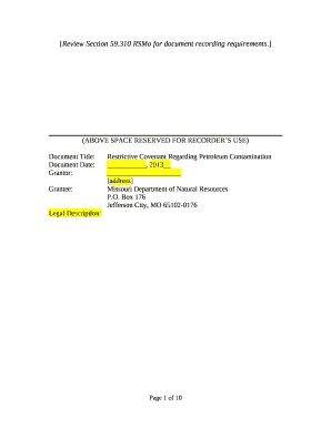 310 RSMo for document recording requirements