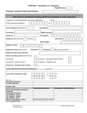 ExternalCustomer Name and Number