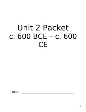 Note: Keep this packet until the end of the year so you can study it