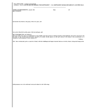 Form 8042 (3/00) - Contract of Exchange