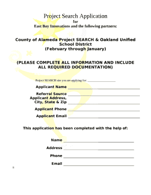 County of Alameda Project SEARCH & Oakland Unified School District