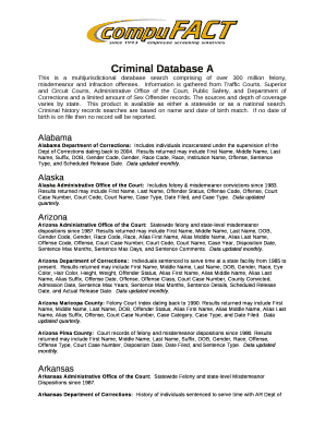 Criminal Database A